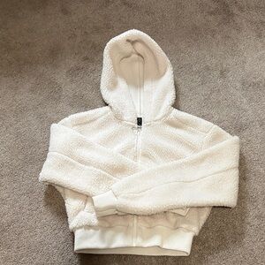 Cotton On Cream Sherpa Hoodie Sweater